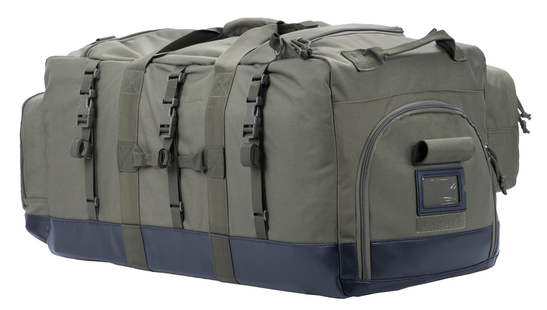 BACKFERRY Large Duffle Bag Duffel Pack with Backpack Shoulder Straps and Shoes Compartment 105L for Sports Travel Hunting Camping.